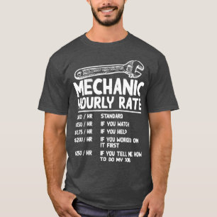 Camiseta Motociclos De Taxa Horária Mecânica Gi