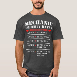 Camiseta Motociclos De Taxa Horária Mecânica Gi