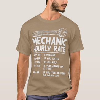 Camiseta Motociclos De Taxa Horária Mecânica Gi
