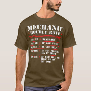 Camiseta Motociclos De Taxa Horária Mecânica Gi
