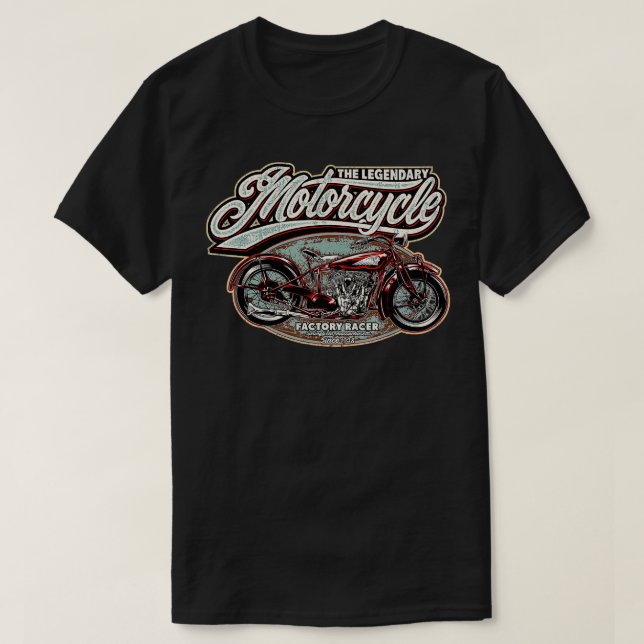 Camiseta Motociclos Indianos de Motociclos OldSchool Chopp (Frente do Design)