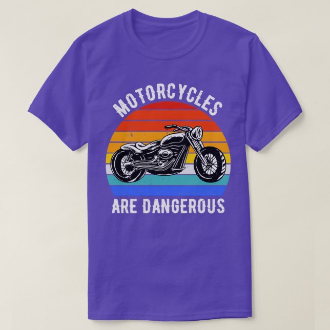Camiseta Motociclos são perigosos II (Frente do Design)