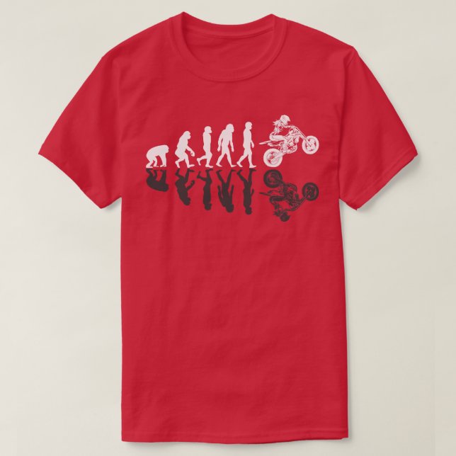 Camiseta Motocoss Girl Evolution Shadow (Frente do Design)