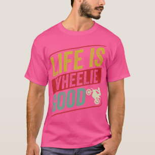 Camiseta Motocross Biker Dirt Bike Life é Wheeli