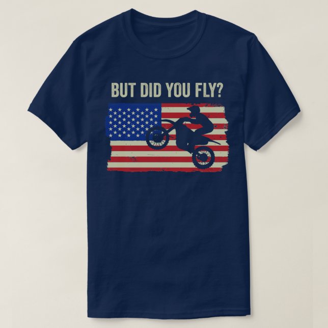 Camiseta Motocross Biker Dirt Bike Motorbike Voou (Frente do Design)