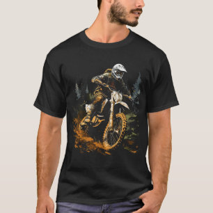 Camiseta Motocross Biker Forest Dirt Bike Men Gráficos