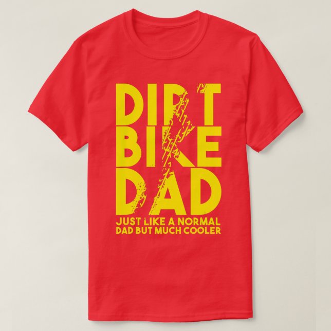 Camiseta Motocross Biker Motocross Pai (Frente do Design)