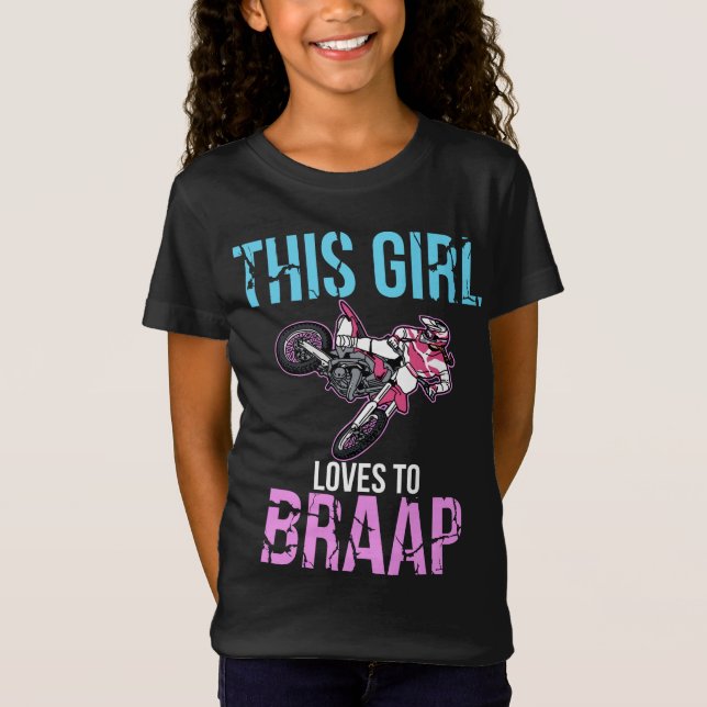 Camiseta Motocross Braap Motocross, moto moto, motos, motos (Frente)