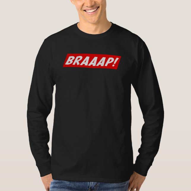Camiseta Motocross Braap Motorcycle Bike Racing (Frente)