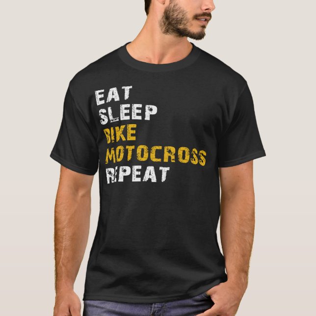 Camiseta motocross de bicicleta de sono (Frente)