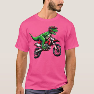 Camiseta Motocross Dirt Bike Motocross Para Meninos Dinossa