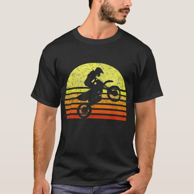 Camiseta Motocross Dirt Bike Off Road Motorcycle Retr (Frente)