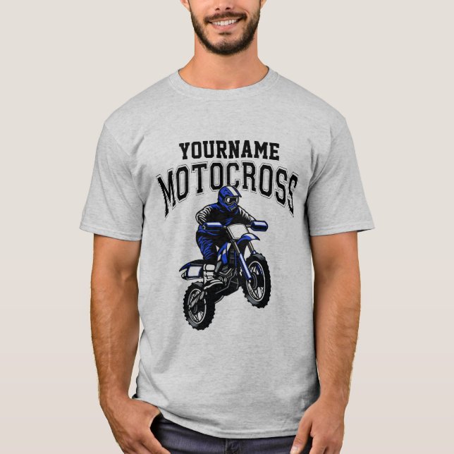 Camiseta Motocross Dirt Bike Racing Personalizado (Frente)