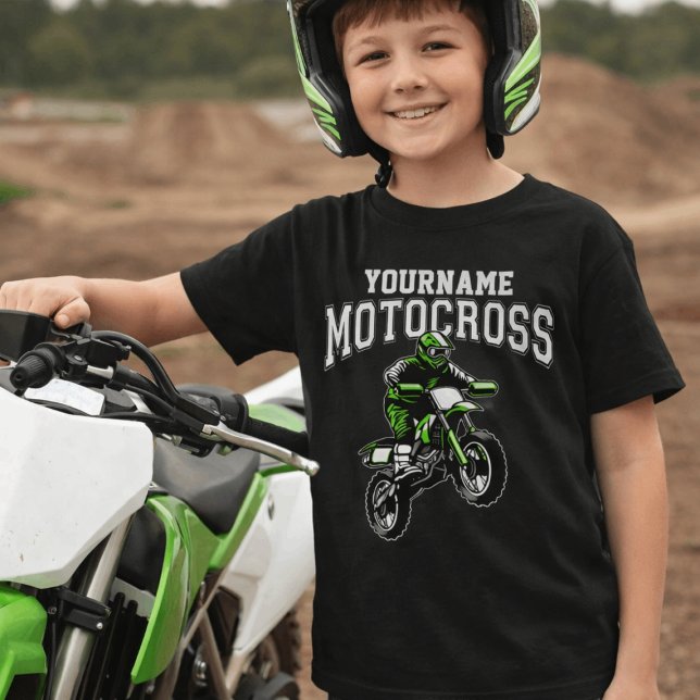 Camiseta Motocross Dirt Bike Racing Personalizado (Criador carregado)