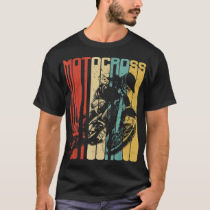 Camiseta Motocross Dirt Bike Rider Retro Vintage