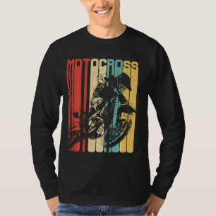 Camiseta Motocross Dirt Bike Rider Retro Vintage