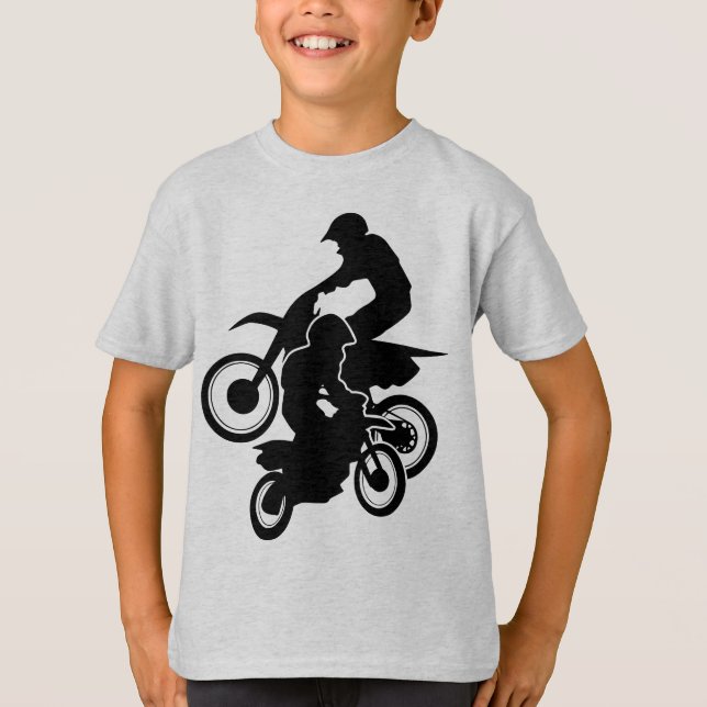 Camiseta Motocross Dirt Bikes Fora da Estrada de Motociclis (Frente)