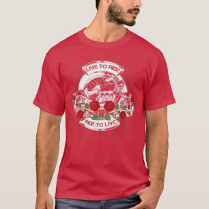 Camiseta Motocross Do Motocross Do Vintage Biker Vivo Para