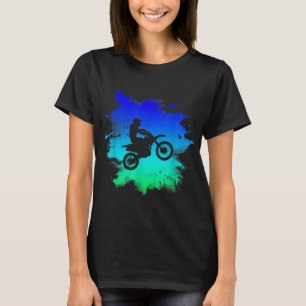 Camiseta Motocross e Camada de Sujeira para Fora da Estrada