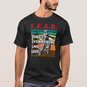 Camiseta Motocross esqueça tudo o motor de moto de saia