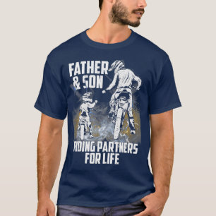 Camiseta Motocross Father Son Riding Partners Fathers Day