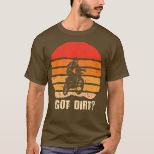 Camiseta Motocross fora da estrada com motocross de bicicle