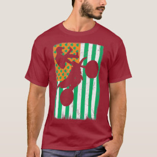 Camiseta Motocross Irish USA American Flag St Patricks