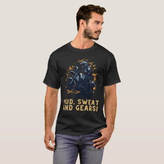 Camiseta Motocross Jovem Lama Suor E Engrenagens Motoqueiro