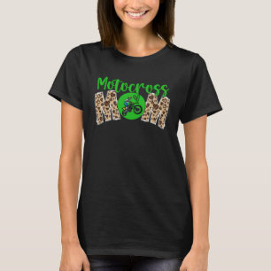 Camiseta Motocross Mãe Estampa de Leopardo Fofo Dia das Mãe