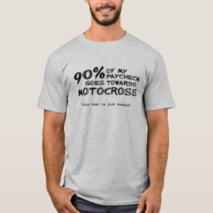 Camiseta Motocross Moto Off-Road Dinheiro Desperdi