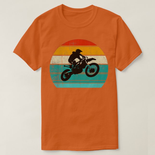Camiseta Motocross Motocross Motocross Motorcycle Retro Boy (Frente do Design)