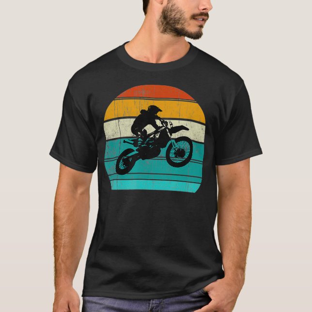 Camiseta Motocross Motocross Motocross Motorcycle Retro Boy (Frente)