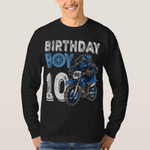 Camiseta Motocross MX 10th Gift 10 Year Old Dirt Bike Birth