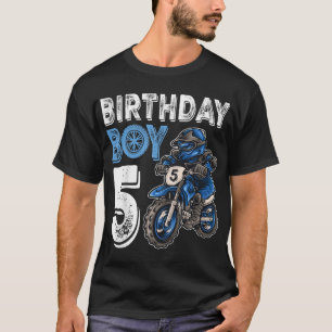 Camiseta Motocross MX 5 Gift 5 anos Bike Birthda