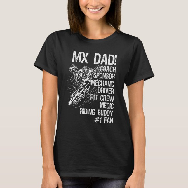 Camiseta Motocross Mx Dad (Frente)