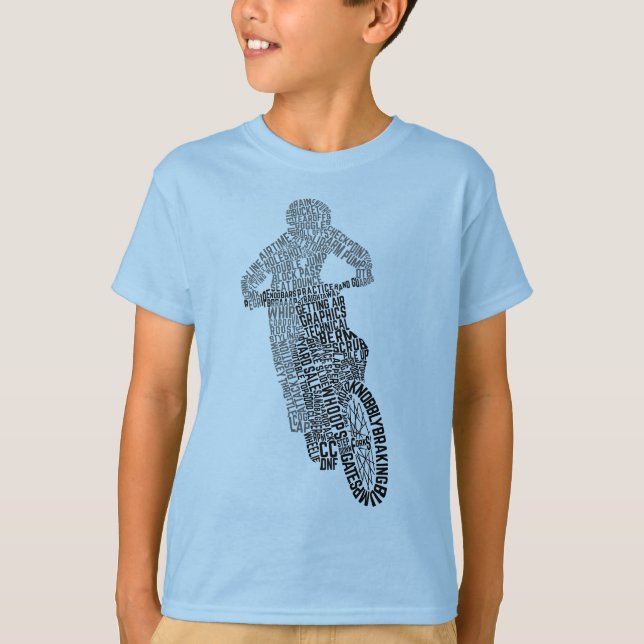 Camiseta Motocross Off Road Motorcycle Word T Shirt (Frente)