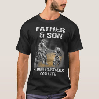 Camiseta Motocross Padre e Filho Andam Parceiros para a Vid