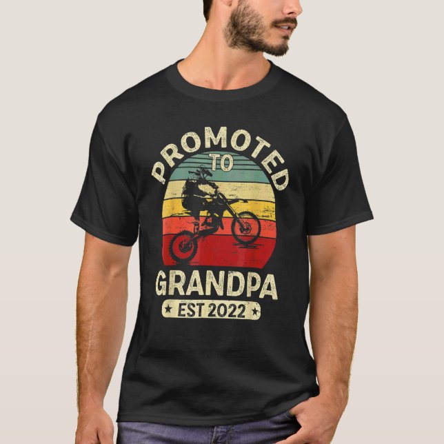 Camiseta Motocross Promovido Ao Vovô 2022 Dirt Bike Gran (Frente)