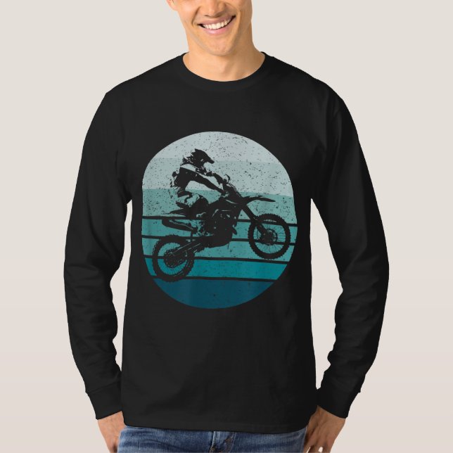 Camiseta Motocross Retro Vintage Dirt Bike (Frente)