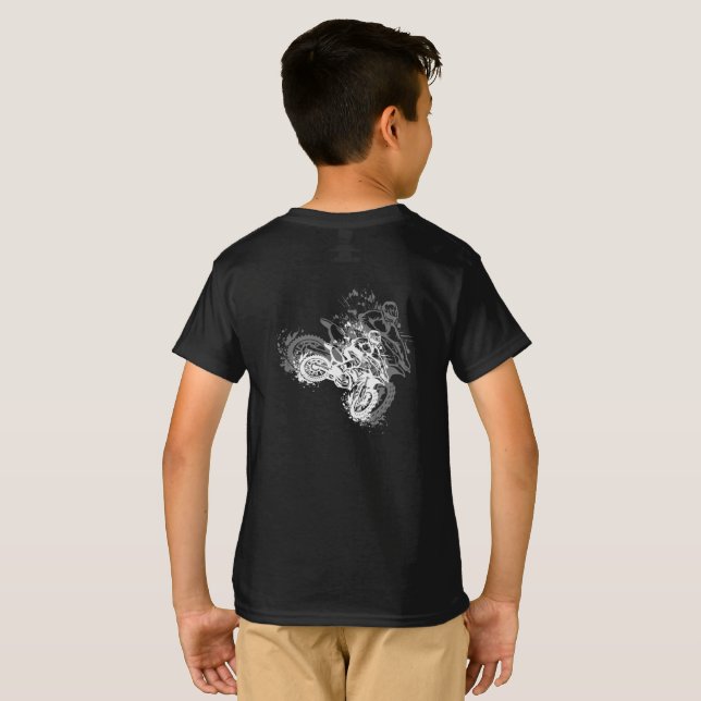 Camiseta motocross rider (Parte Traseira Completa)
