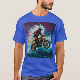 Camiseta Motocross Rider correndo as ondas