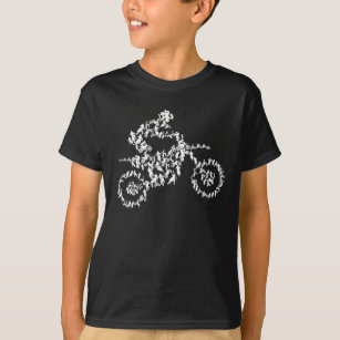 Camiseta Motocross rider silhueta de motocicleta
