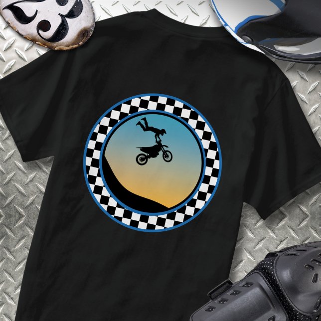 Camiseta Motocross - Verificado com Design redondo (Criador carregado)