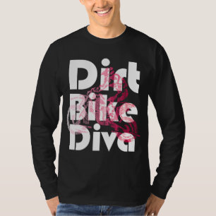 Camiseta Motocross Womens Dirt Bike Diva Girls presentes po