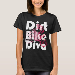 Camiseta Motocross Womens Dirt Bike Diva Girls presentes po