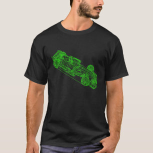 Camiseta Motoesporte de Fórmula de Carro Racecar