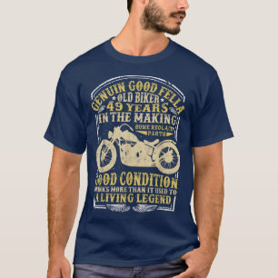 Camiseta Motografia Clássica de Nascimento Clássico de Bike