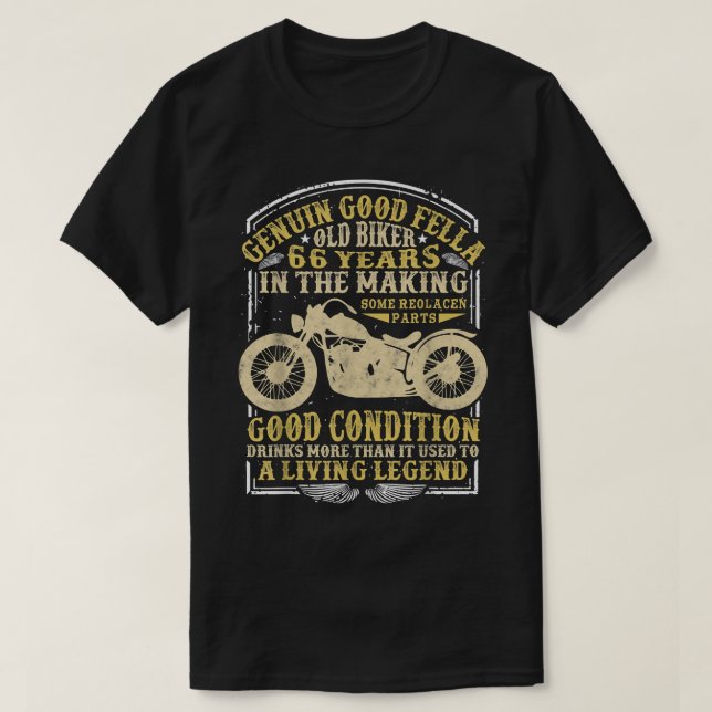 Camiseta Motografia Clássica de Nascimento Clássico de Bike (Frente do Design)