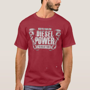Camiseta Motomecanismos de potência diesel Chave do conduto