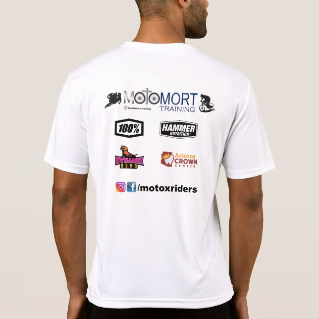 Camiseta MotoMort Training Enduro Team Performance T-Shirt (Verso)